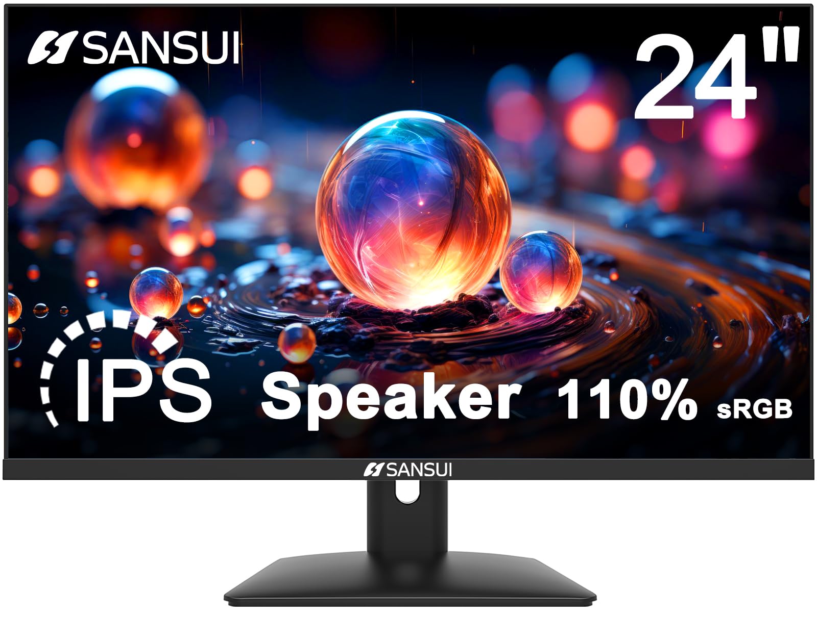 Monitor Sansui Ips Fhd 1080p Hdr 75 Hz 1 Ms Con Altavoz De 24 Pulgadas - Venta Internacional.