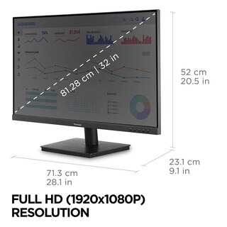 Foto 4 | Monitor Viewsonic Va3209m Ips Full Hd 1080p 75 Hz De 32 Pulgadas - Venta Internacional.