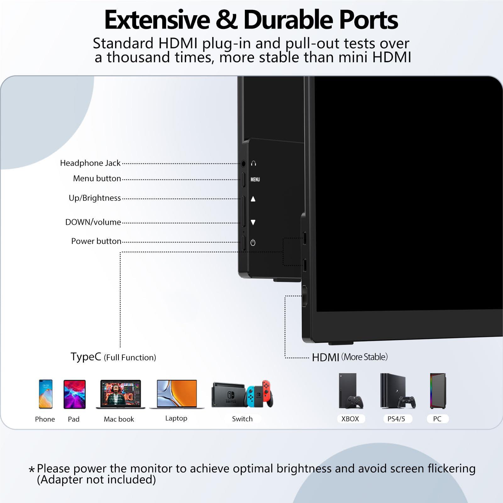 Foto 5 | Monitor Portátil Innoview 15.6'' 1080p Para Portátil Con Funda - Venta Internacional.