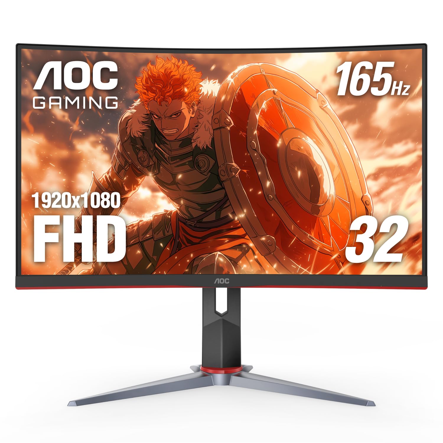 Foto 2 pulgar | Monitor Aoc C32g2, 32 Pulgadas, Curvo, Sin Marco, Fhd, 165 Hz, Freesync - Venta Internacional.