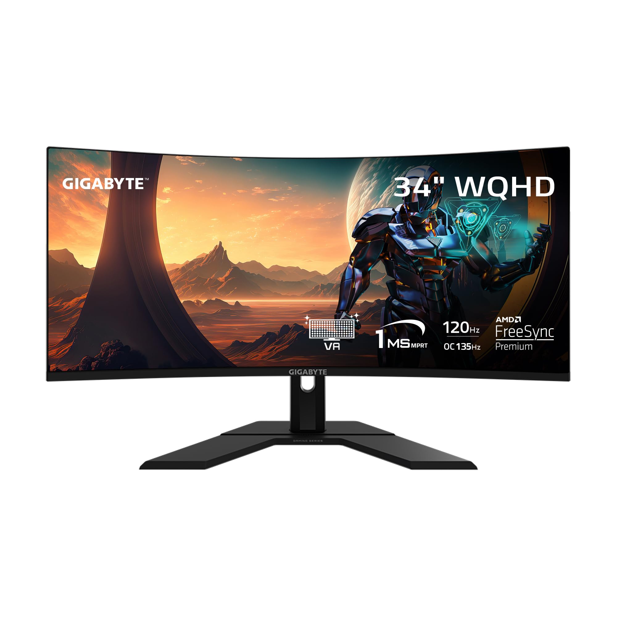 Monitor Gigabyte Gs34wqc De 34 Pulgadas Va Curvo Wqhd 3440 X 1440 - Venta Internacional. $10,587