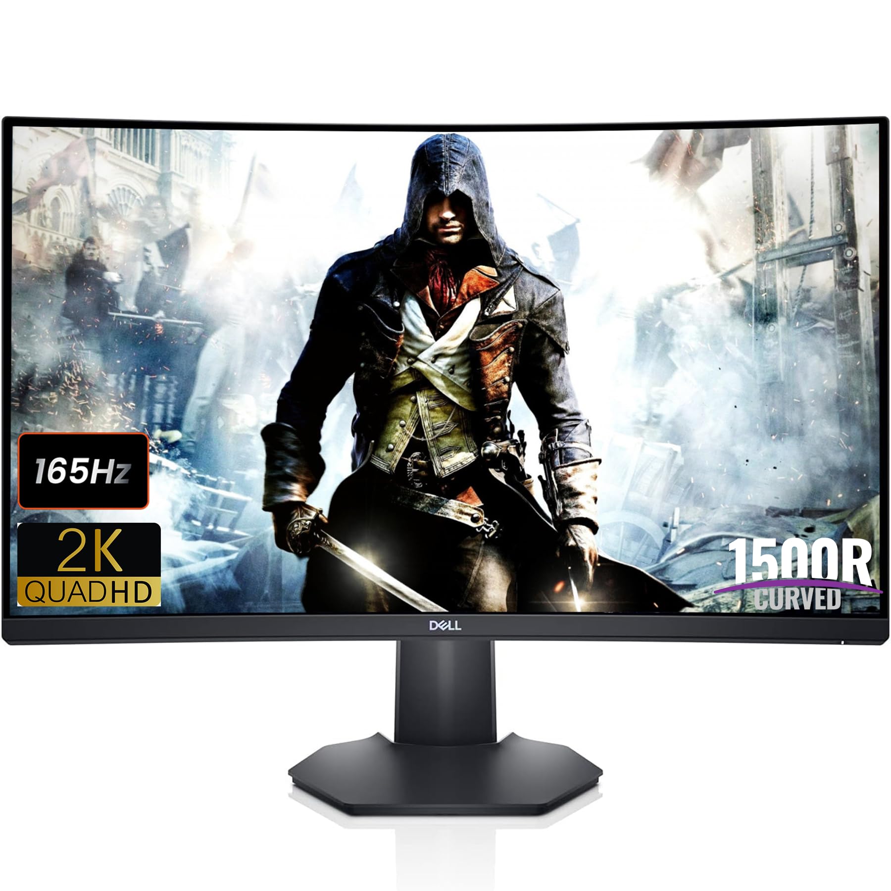 Foto 2 pulgar | Monitor Dell 27 Curved Gaming 2k Qhd (2560 X 1440) 165 Hz - Venta Internacional.