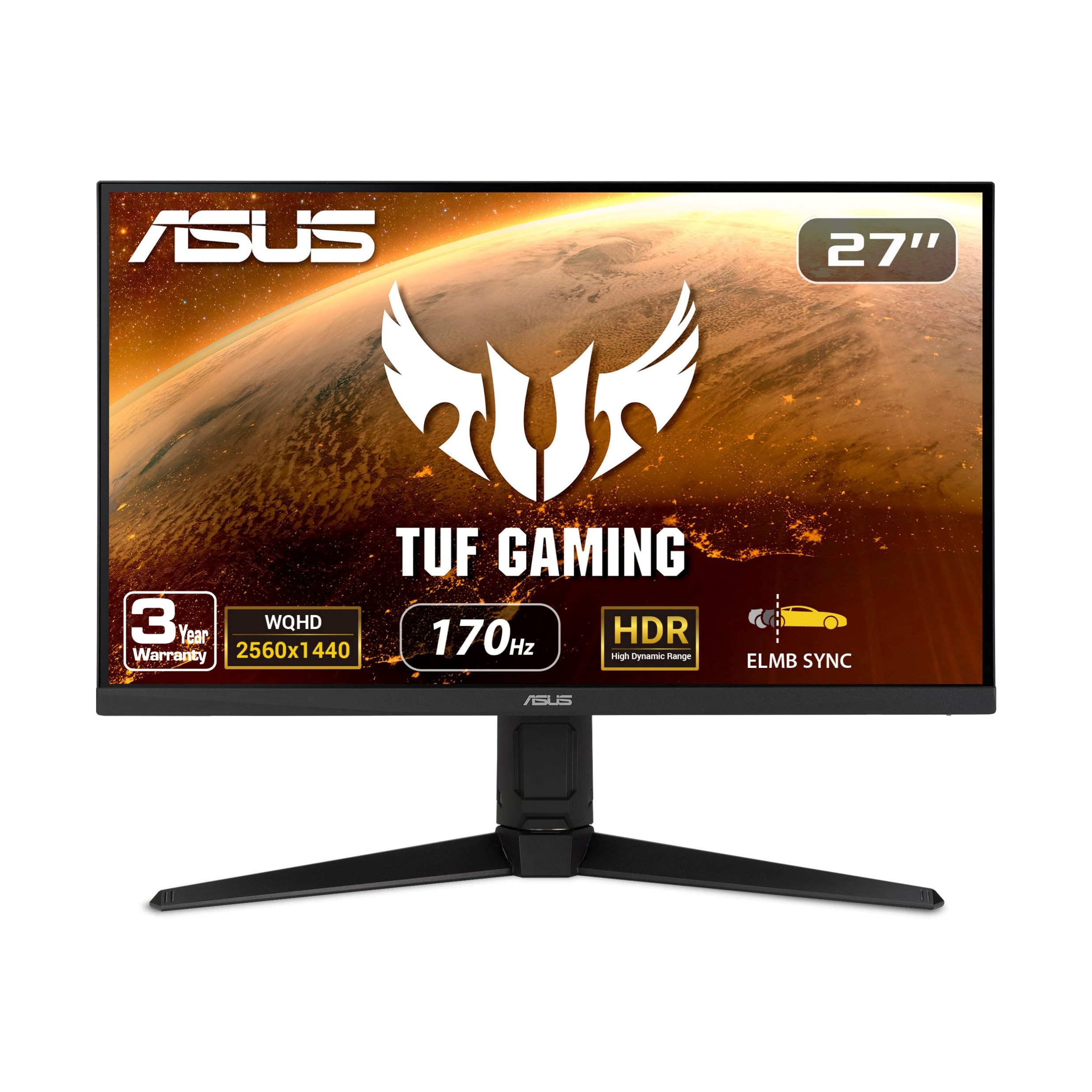 Foto 2 pulgar | Monitor Asus Tuf Gaming Vg27aql1a De 27 Pulgadas, 1440 P, Wqhd, 170 Hz - Venta Internacional.