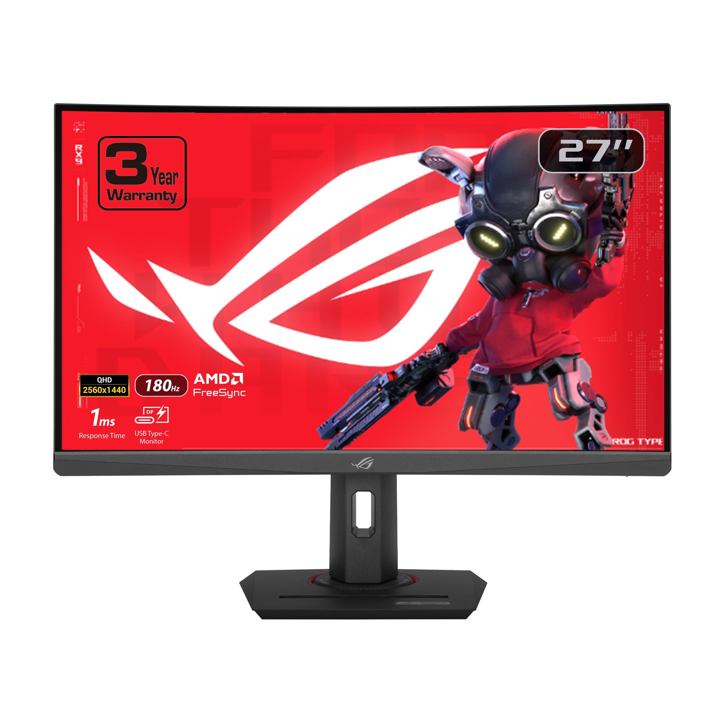 Foto 2 pulgar | Monitor Asus Rog Strix Xg27wcs, 27 Pulgadas, Qhd, 180 Hz, 1 Ms, Hdr400 - Venta Internacional.