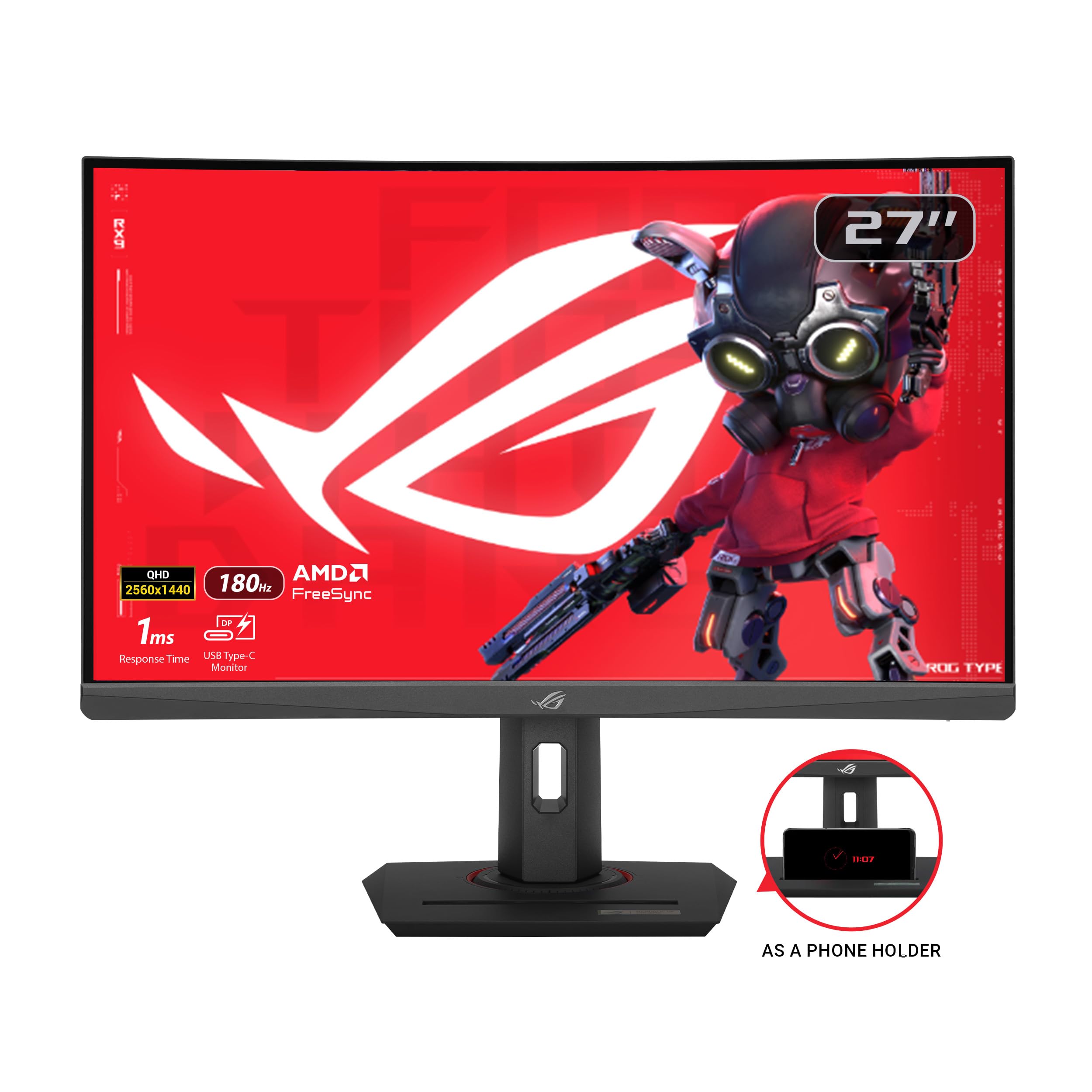 Foto 3 pulgar | Monitor Asus Rog Strix Xg27wcs, 27 Pulgadas, Qhd, 180 Hz, 1 Ms, Hdr400 - Venta Internacional.