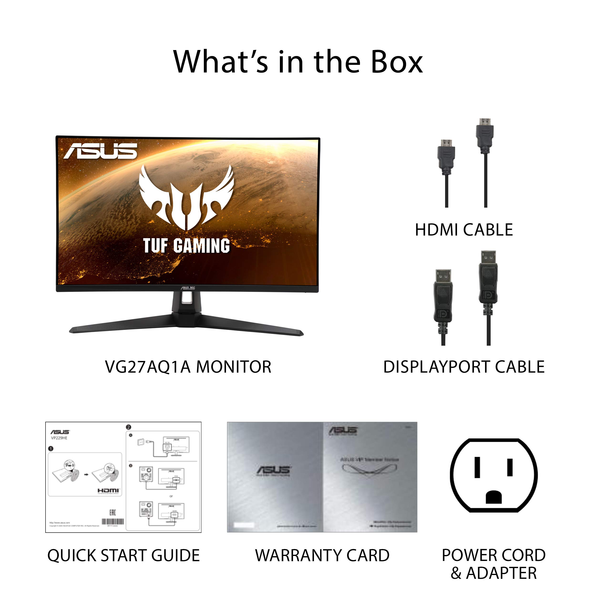 Foto 8 pulgar | Monitor Asus Tuf Gaming 27 2k Hdr (vg27aq1a) De 27 Pulgadas - Venta Internacional.