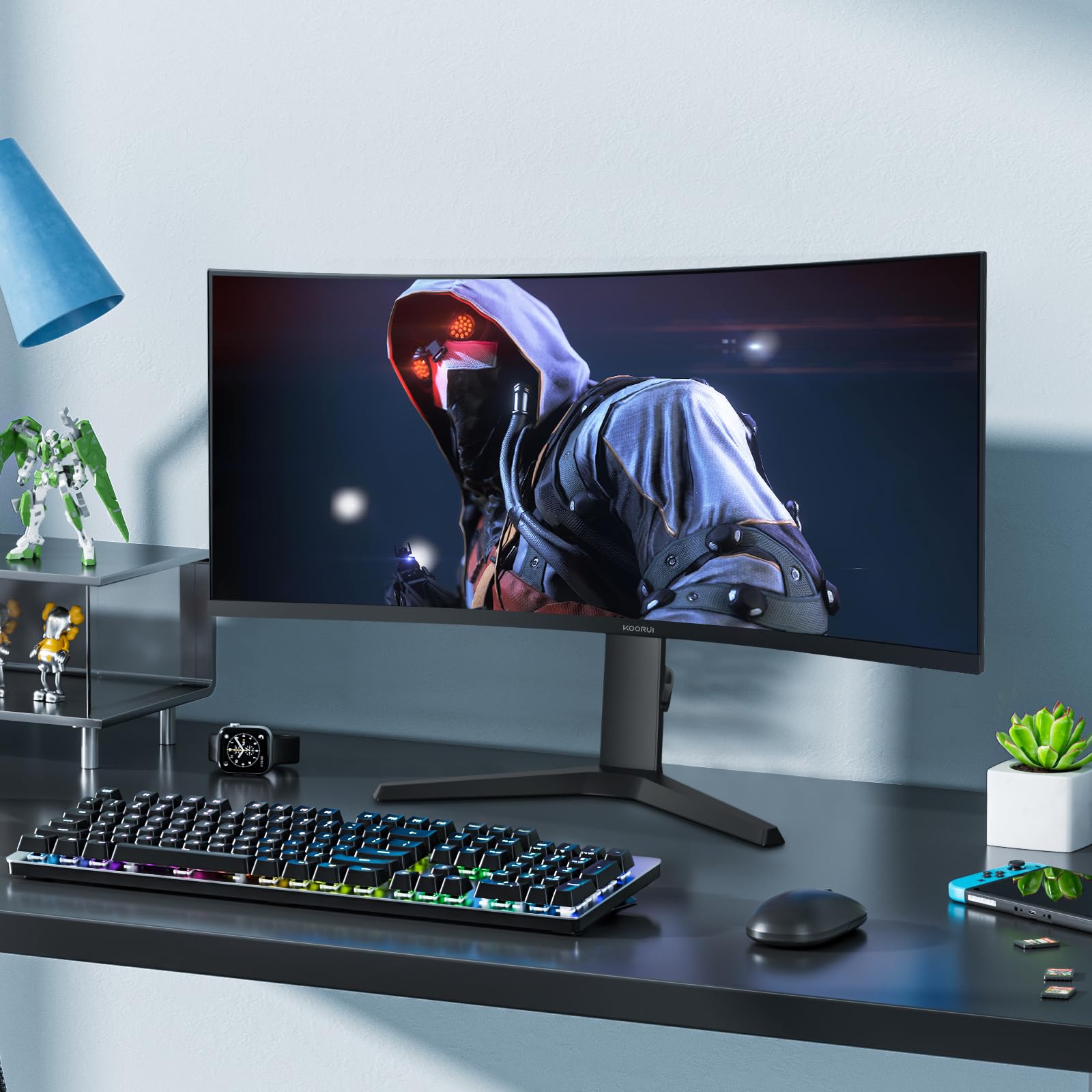 Foto 5 | Monitor Koorui De 34 Pulgadas, Ultraancho, Curvo, 144 Hz, 165 Hz, Wqhd, 3440 X 1440 - Venta Internacional.