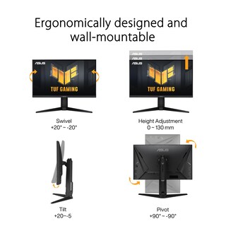 Foto 7 | Monitor Asus Tuf Gaming Vg27aql3a, 27 Pulgadas, Qhd, 180 Hz, 1 Ms - Venta Internacional.