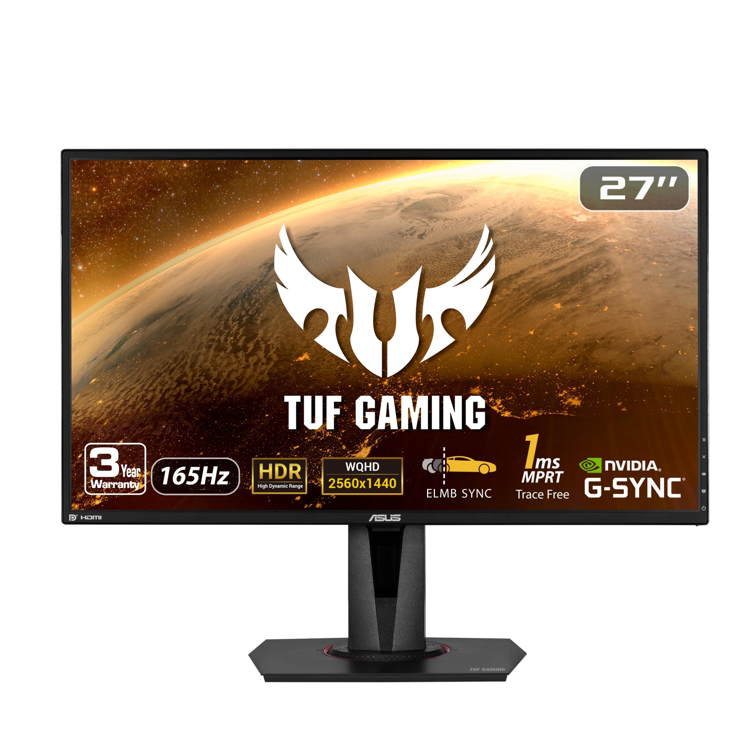 Foto 2 pulgar | Monitor Asus Tuf Gaming 27 2k Hdr Vg27aq 27'' 165 Hz - Venta Internacional.