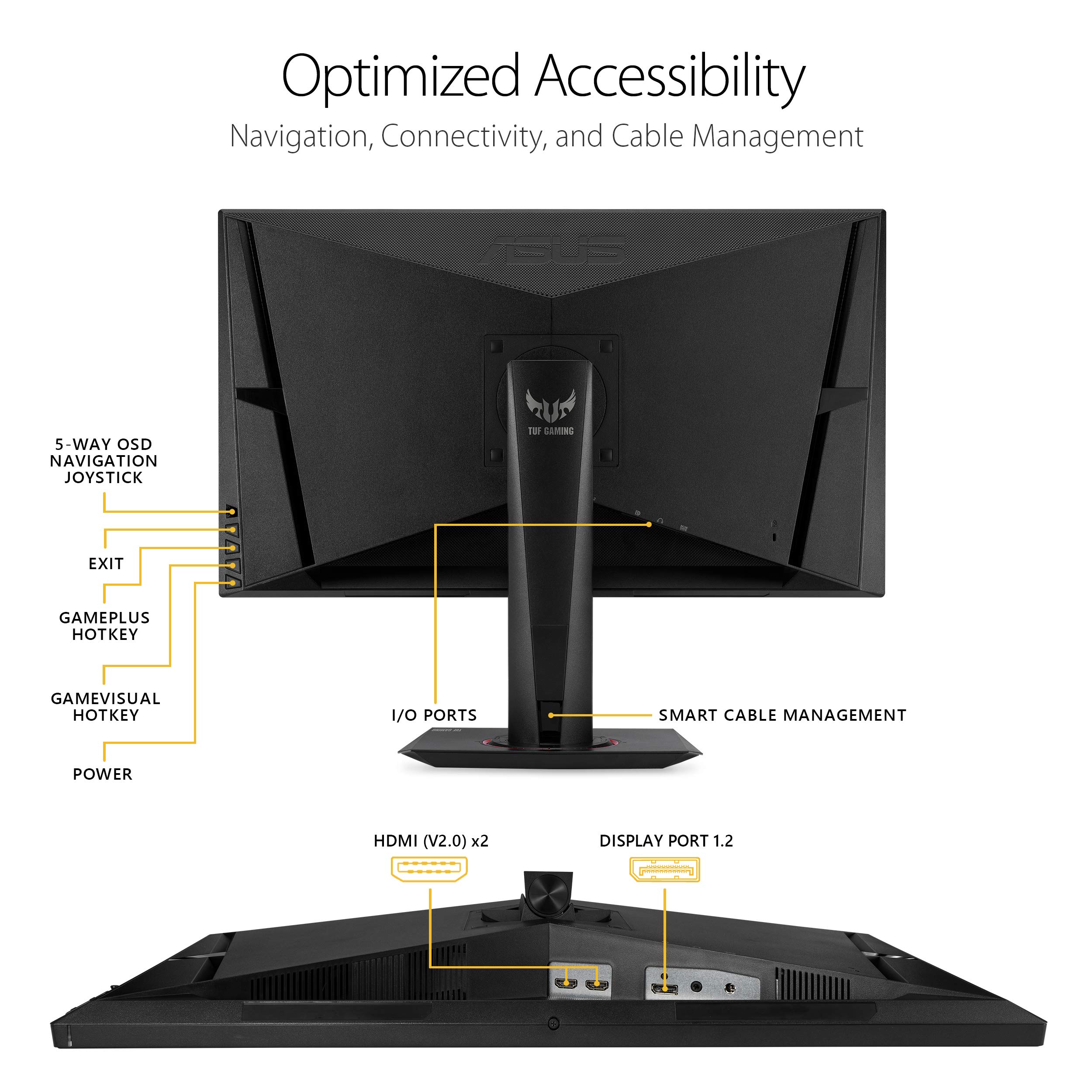 Foto 7 pulgar | Monitor Asus Tuf Gaming 27 2k Hdr Vg27aq 27'' 165 Hz - Venta Internacional.