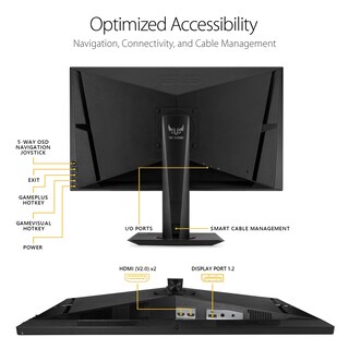 Foto 6 | Monitor Asus Tuf Gaming 27 2k Hdr Vg27aq 27'' 165 Hz - Venta Internacional.