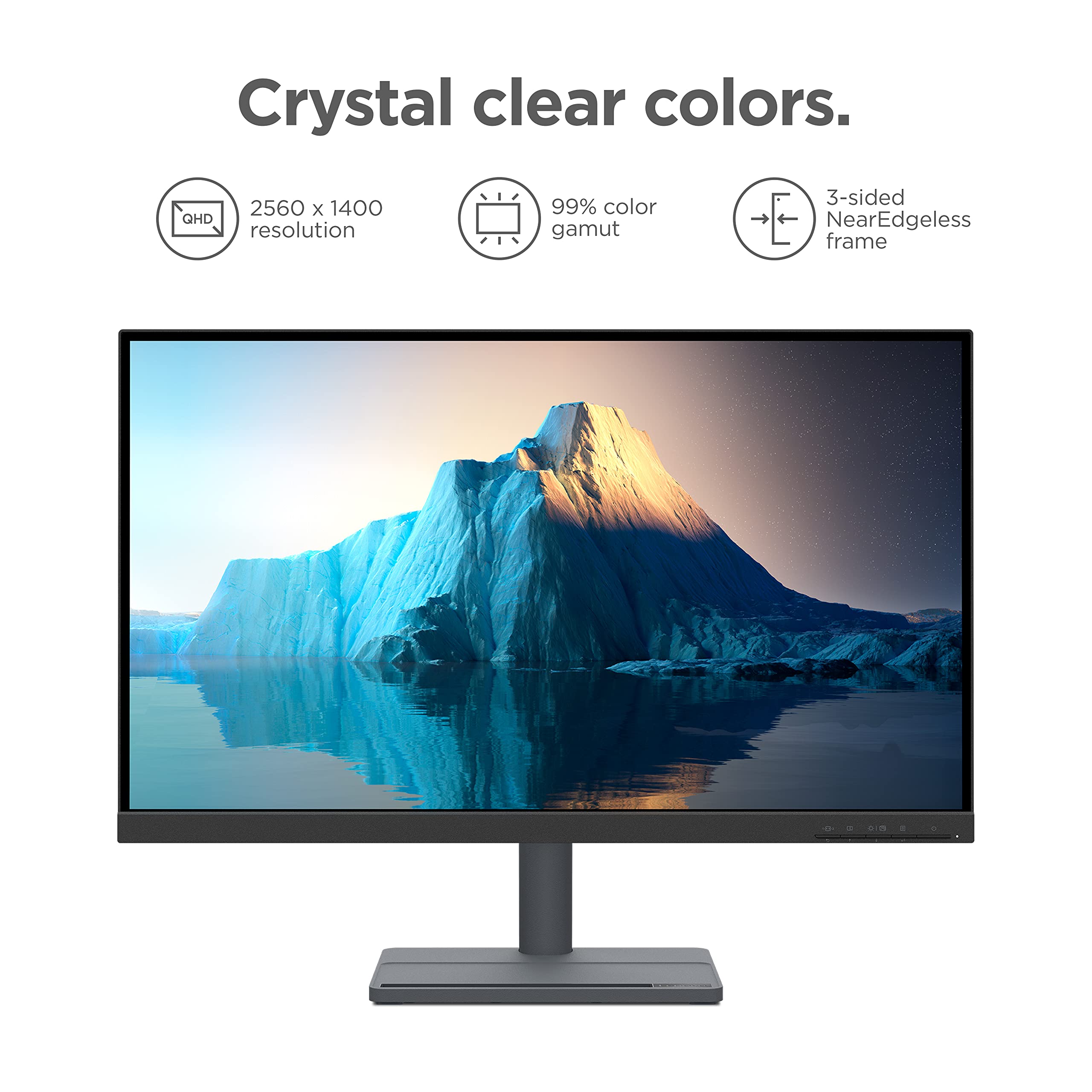 Foto 4 pulgar | Monitor Lenovo L27q-35-2022 27'' Qhd 75 Hz Amd Freesync Gris - Venta Internacional.