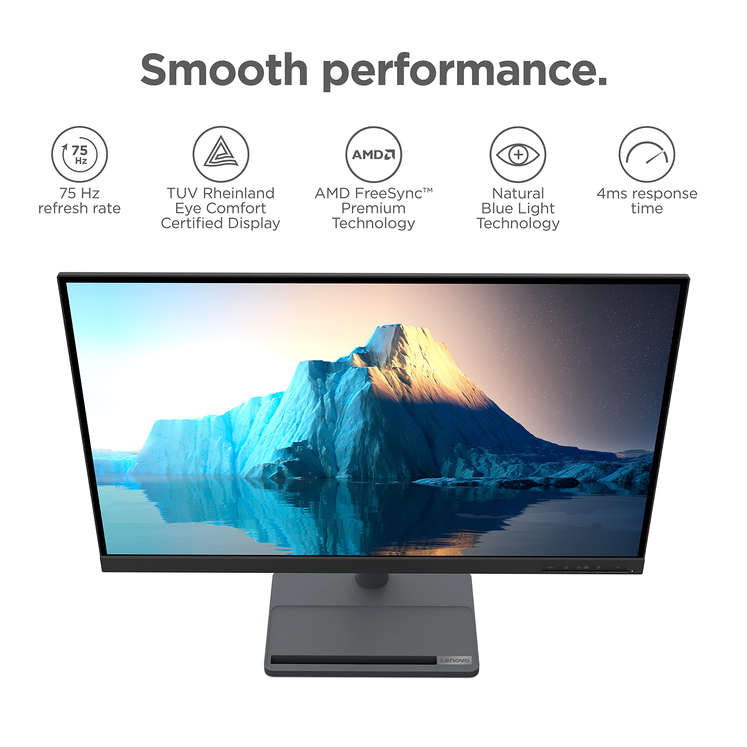Foto 5 pulgar | Monitor Lenovo L27q-35-2022 27'' Qhd 75 Hz Amd Freesync Gris - Venta Internacional.