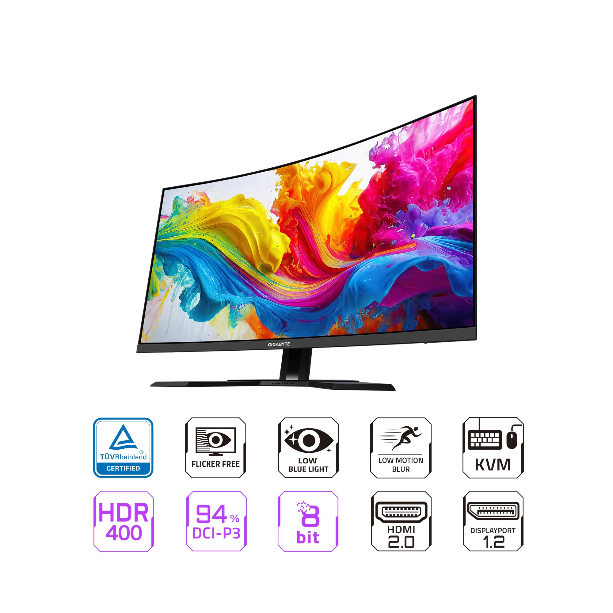 Foto 2 | Monitor Gigabyte M32qc 32 165 Hz 1440p Qhd 2560 X 1440 Va - Venta Internacional.