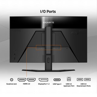 Foto 4 | Monitor Gigabyte M32qc 32 165 Hz 1440p Qhd 2560 X 1440 Va - Venta Internacional.
