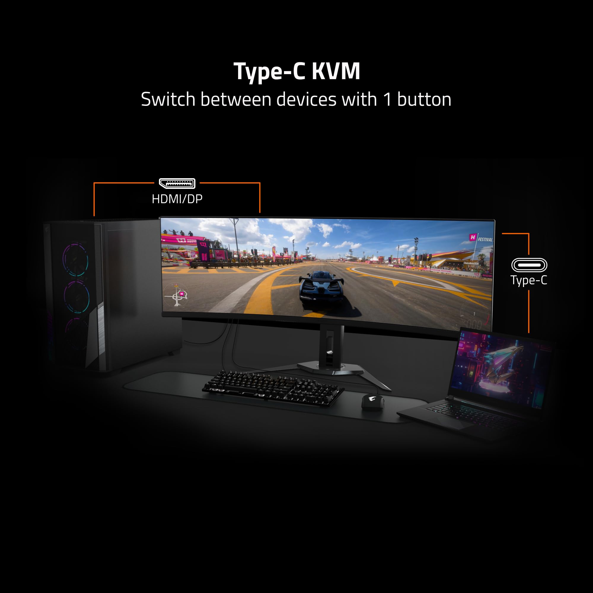 Foto 6 | Monitor Gigabyte M32qc 32 165 Hz 1440p Qhd 2560 X 1440 Va - Venta Internacional.