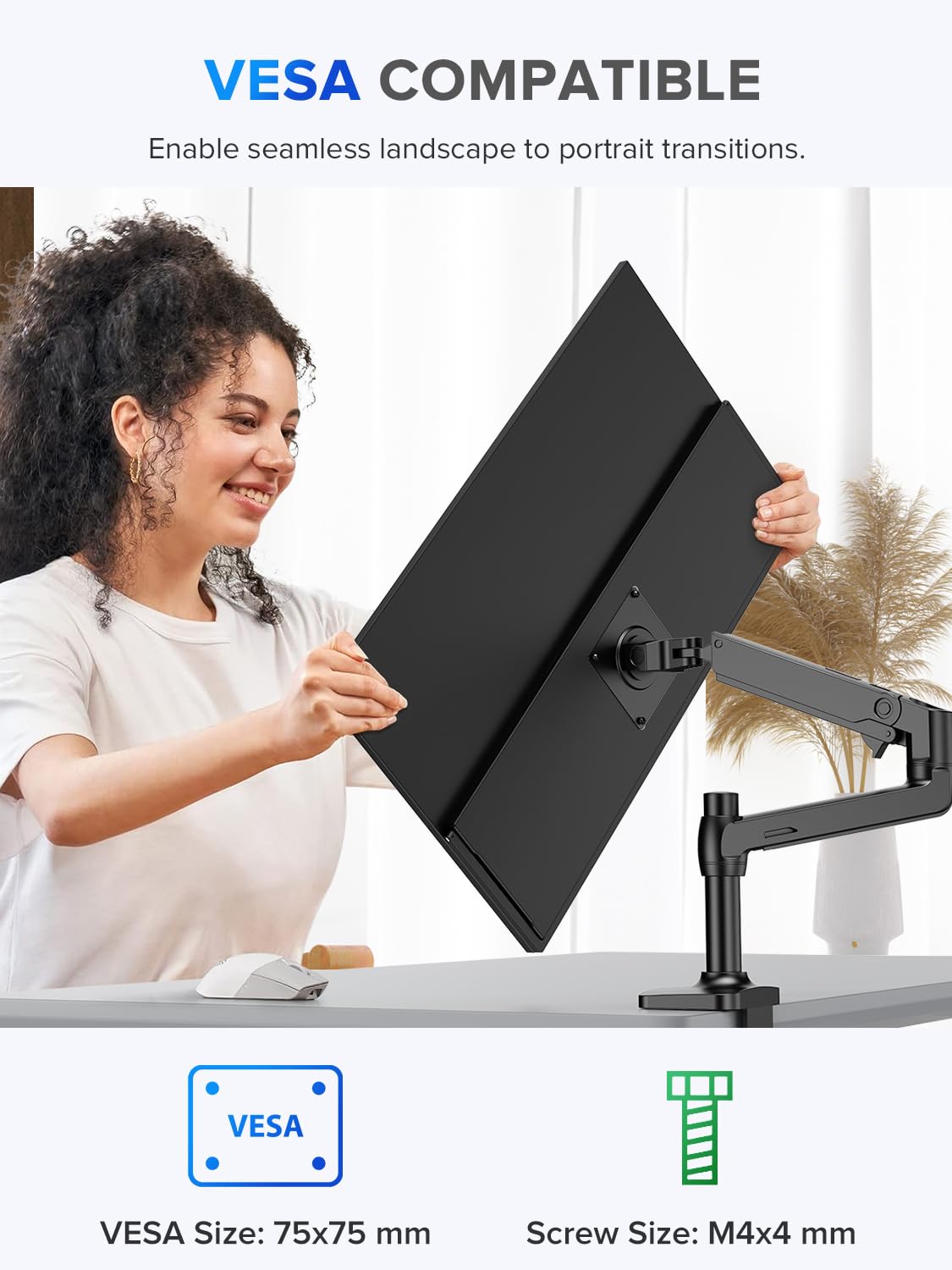 Foto 7 pulgar | Monitor Portátil Uperfect 2k de 22 Pulgadas Con Vesa Y Soporte De 180° - Venta Internacional