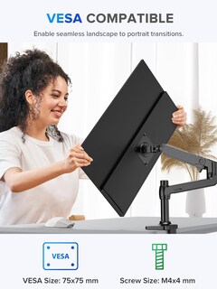 Foto 6 | Monitor Portátil Uperfect 2k de 22 Pulgadas Con Vesa Y Soporte De 180° - Venta Internacional
