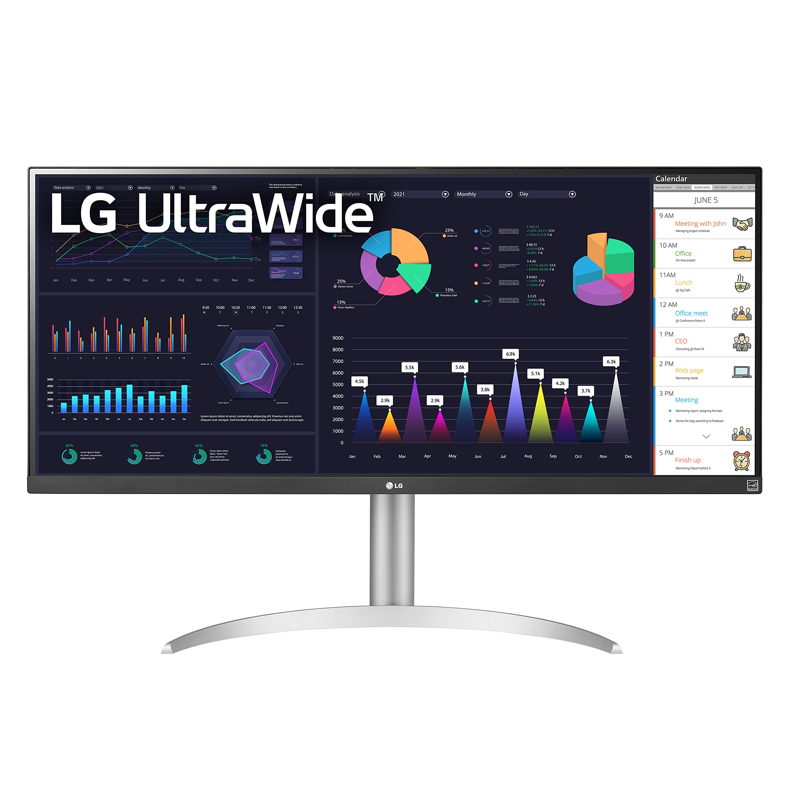 Foto 2 pulgar | Monitor Lg 34wq650-w Ips Ultrawide De 34 Pulgadas, Full Hd, 100 Hz - Venta Internacional.