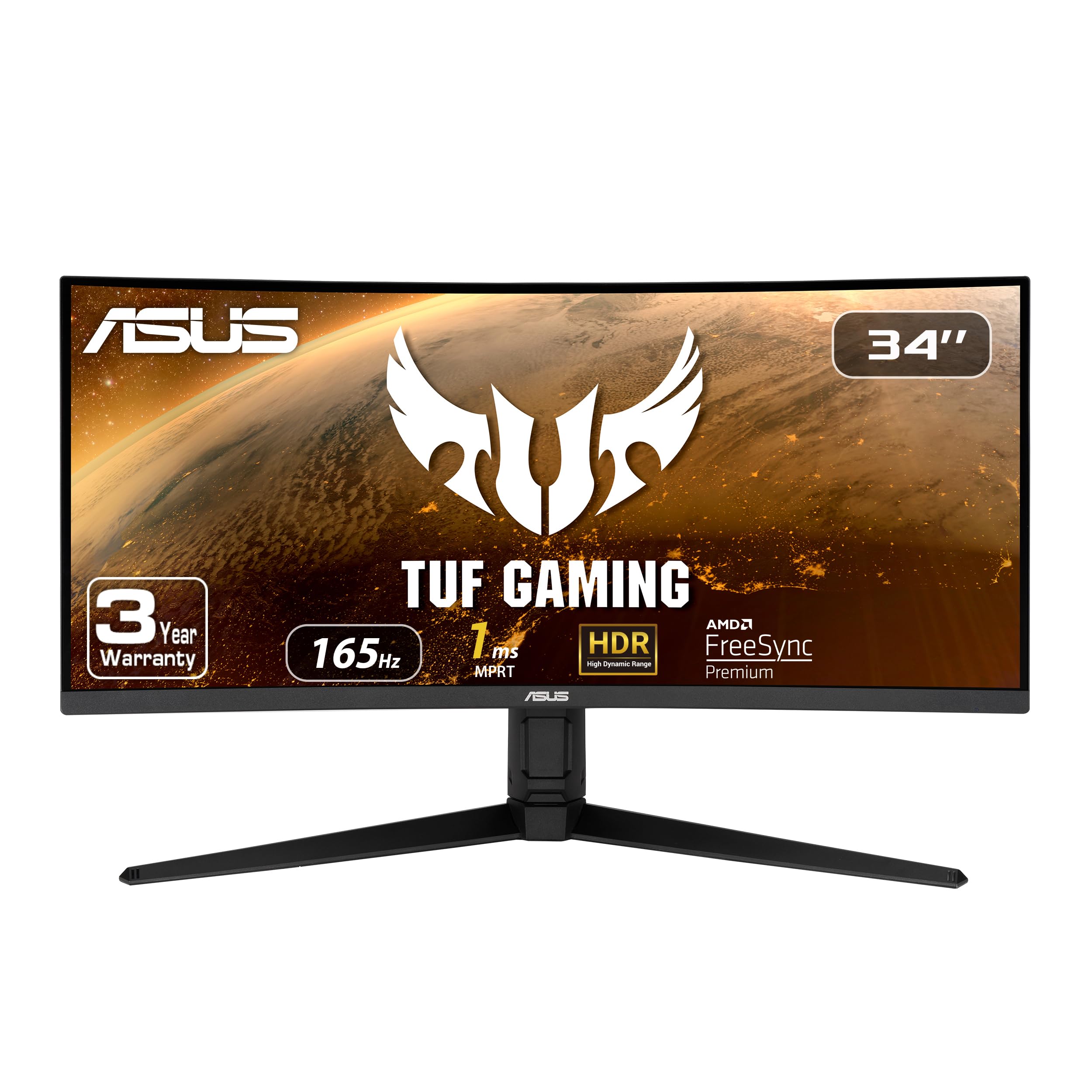 Foto 1 | Monitor Asus Tuf Curvo 34 Pulgadas Wqhd 165 Hz 1 Ms Freesync - Venta Internacional.