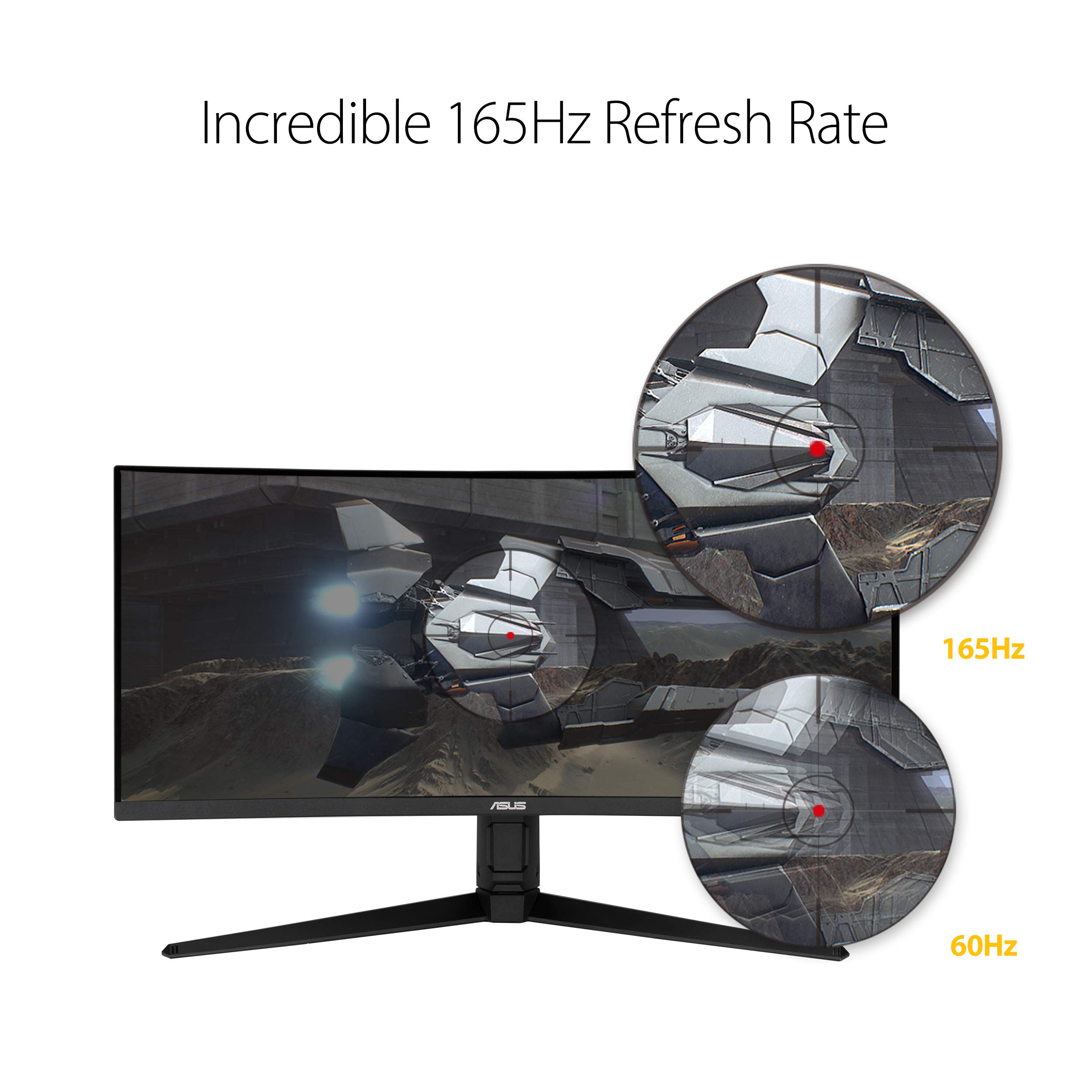Foto 3 | Monitor Asus Tuf Curvo 34 Pulgadas Wqhd 165 Hz 1 Ms Freesync - Venta Internacional.
