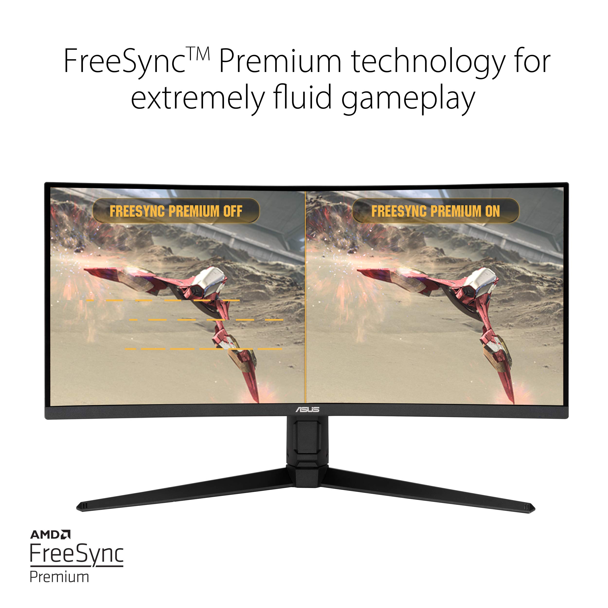 Foto 5 | Monitor Asus Tuf Curvo 34 Pulgadas Wqhd 165 Hz 1 Ms Freesync - Venta Internacional.