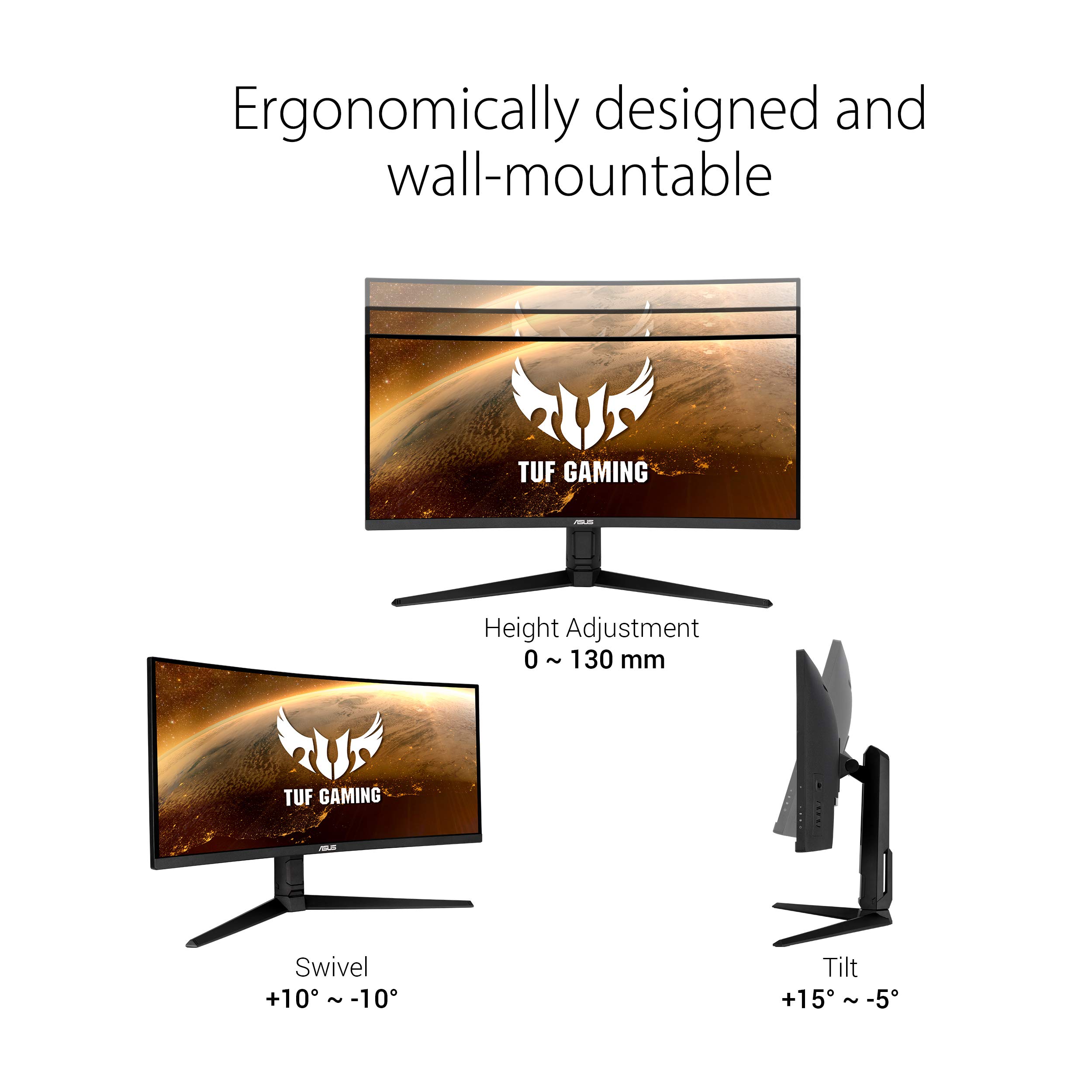 Foto 6 | Monitor Asus Tuf Curvo 34 Pulgadas Wqhd 165 Hz 1 Ms Freesync - Venta Internacional.