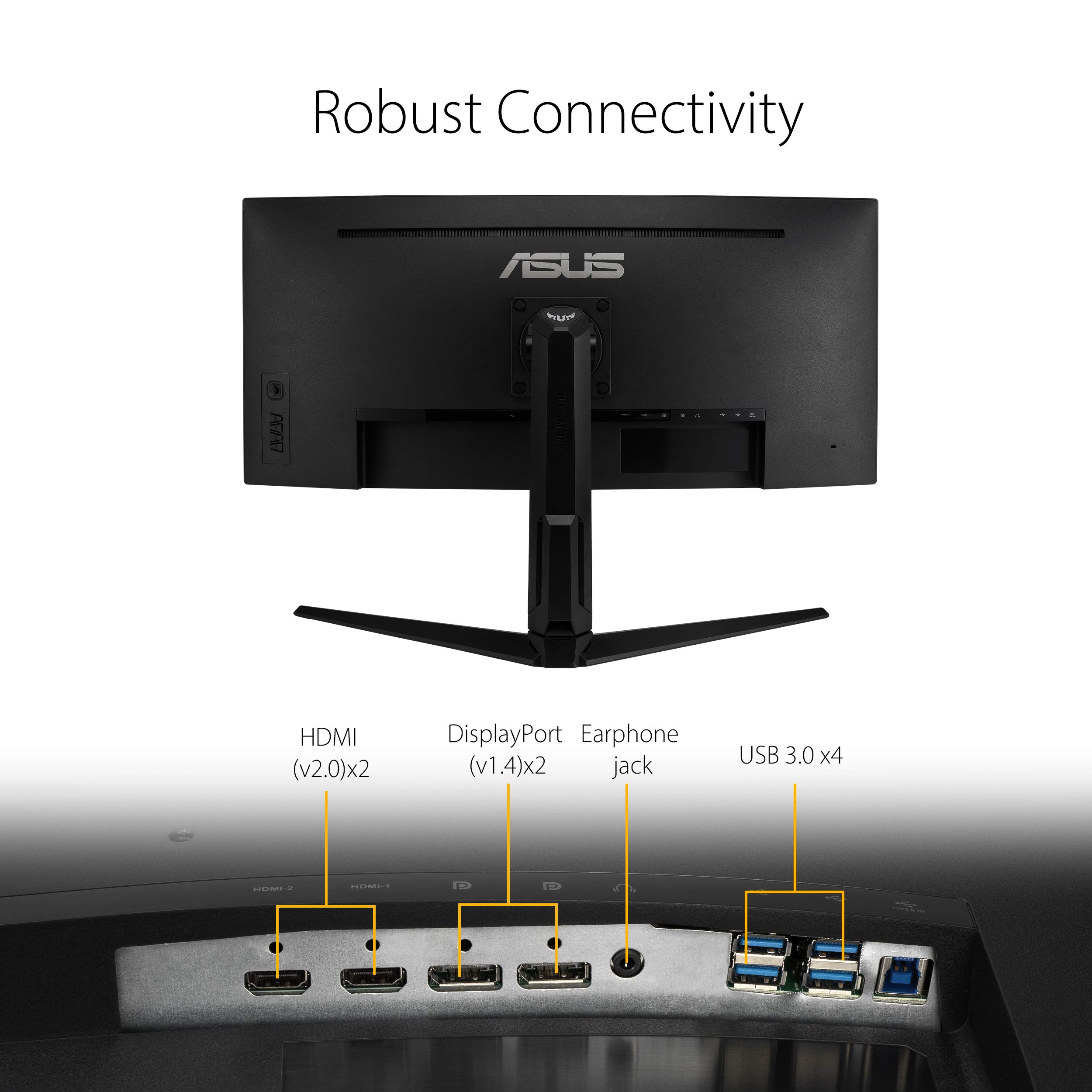 Foto 7 | Monitor Asus Tuf Curvo 34 Pulgadas Wqhd 165 Hz 1 Ms Freesync - Venta Internacional.