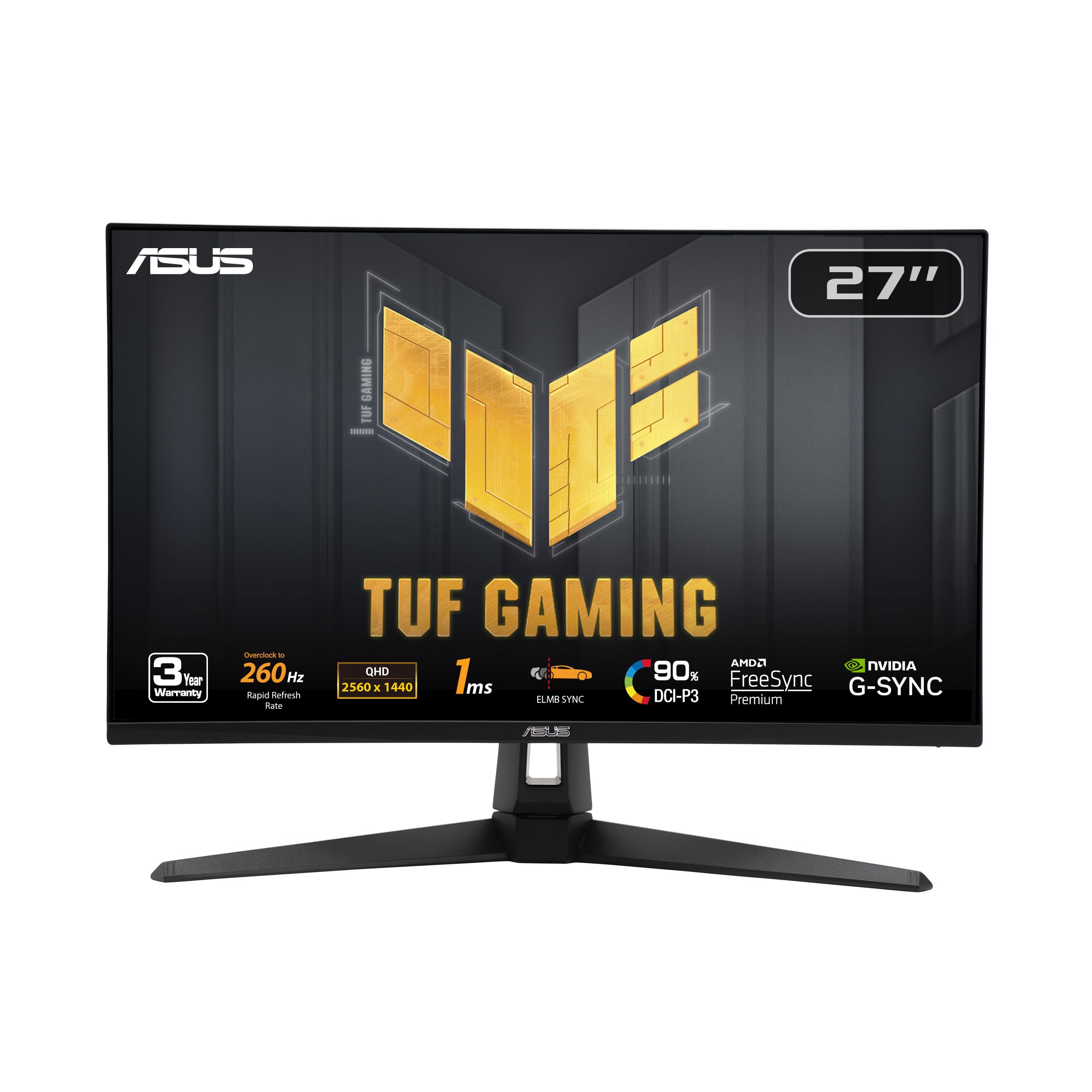 Foto 1 | Monitor Para Videojuegos Asus Tuf Vg27aqm1a 27 Pulgadas Qhd 260 Hz 1 Ms - Venta Internacional.