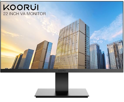 Monitor Koorui 22N1 22" FHD Plano Reclinable 75Hz HDMI VGA