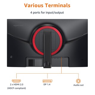 Foto 3 | Monitor Amazon Basics Gaming 27'' Fhd 1080p 165 Hz Negro - Venta Internacional.