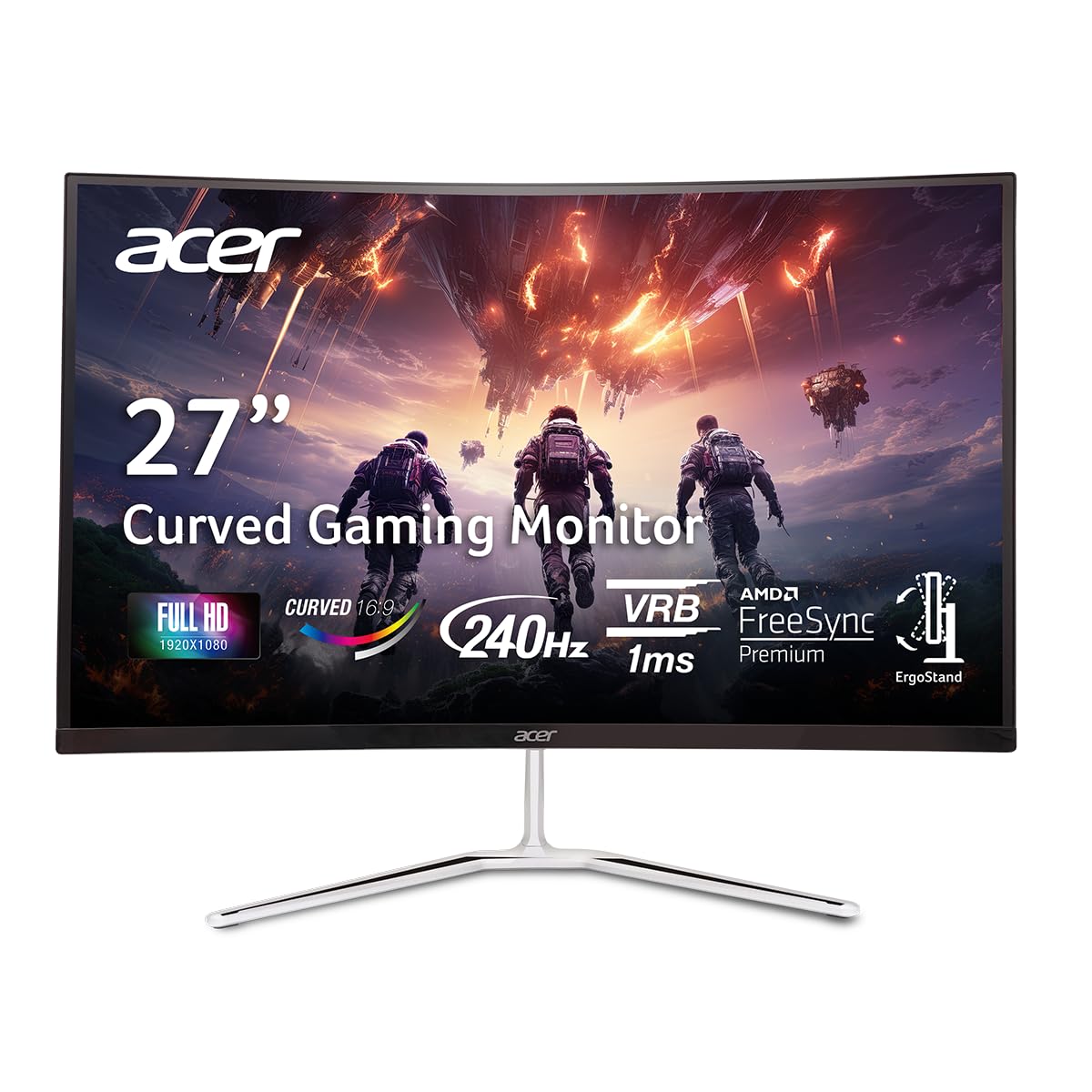 Monitor Acer Nitro Eda270 X2biip 27'' Fhd 240 Hz Curvo - Venta Internacional.