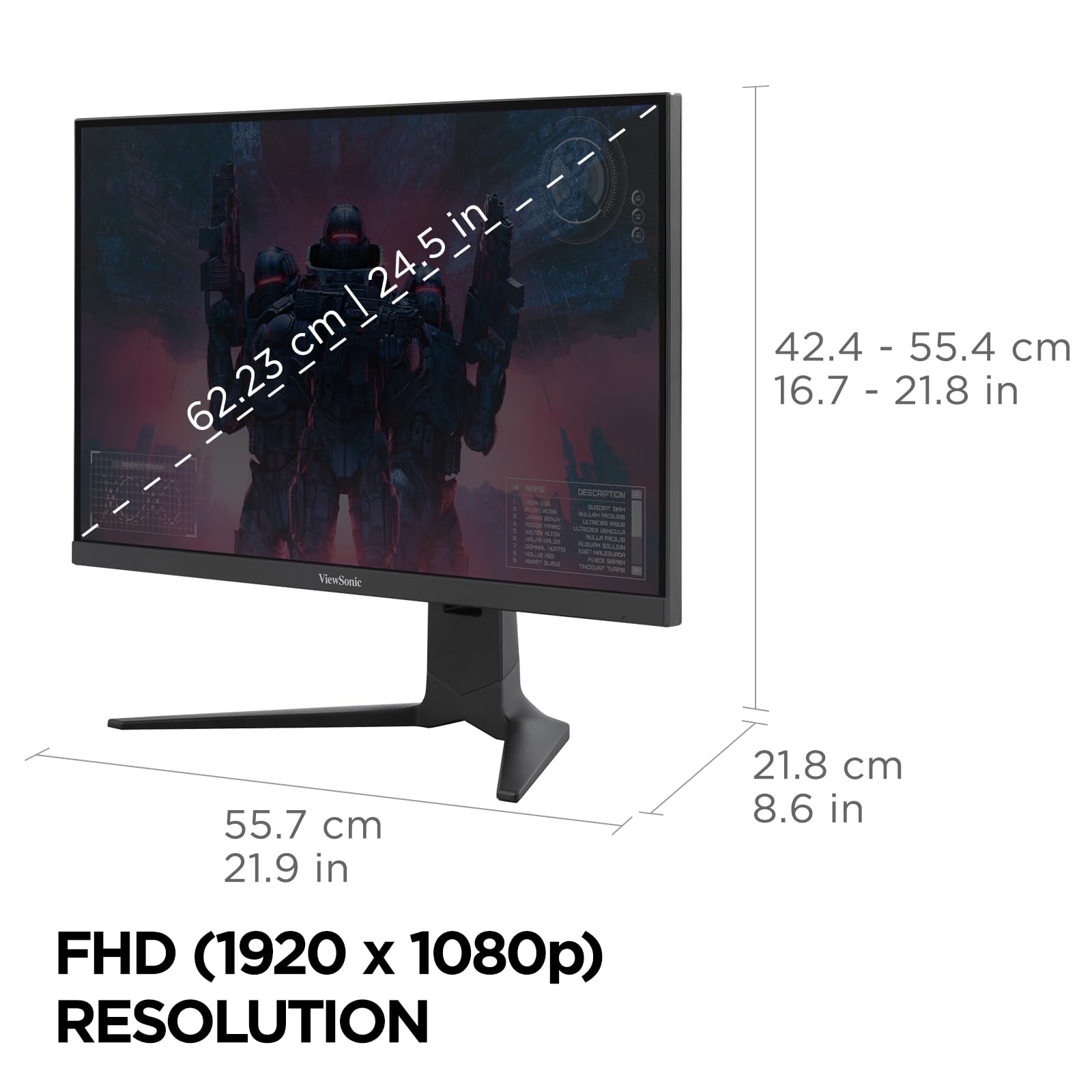 Foto 6 | Monitor Para Videojuegos Viewsonic Xg2536 25 Pulgadas 1080p 0,5 Ms 280 Hz Ips - Venta Internacional.