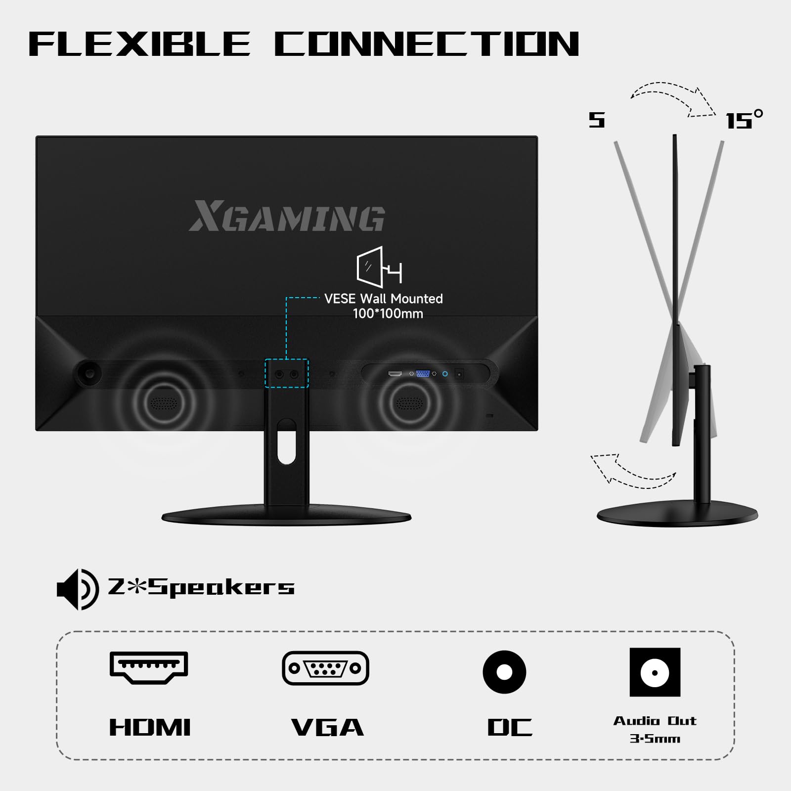 Foto 7 pulgar | Monitor Xgaming De 25 Pulgadas, Fhd 1080p, 100 Hz, Ultrafino, Sin Marco - Venta Internacional.