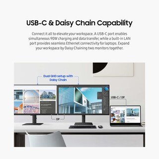 Foto 4 | Monitor Para Ordenador Samsung 24 Viewfinity S6 (s60ud) Qhd 100hz - Venta Internacional.