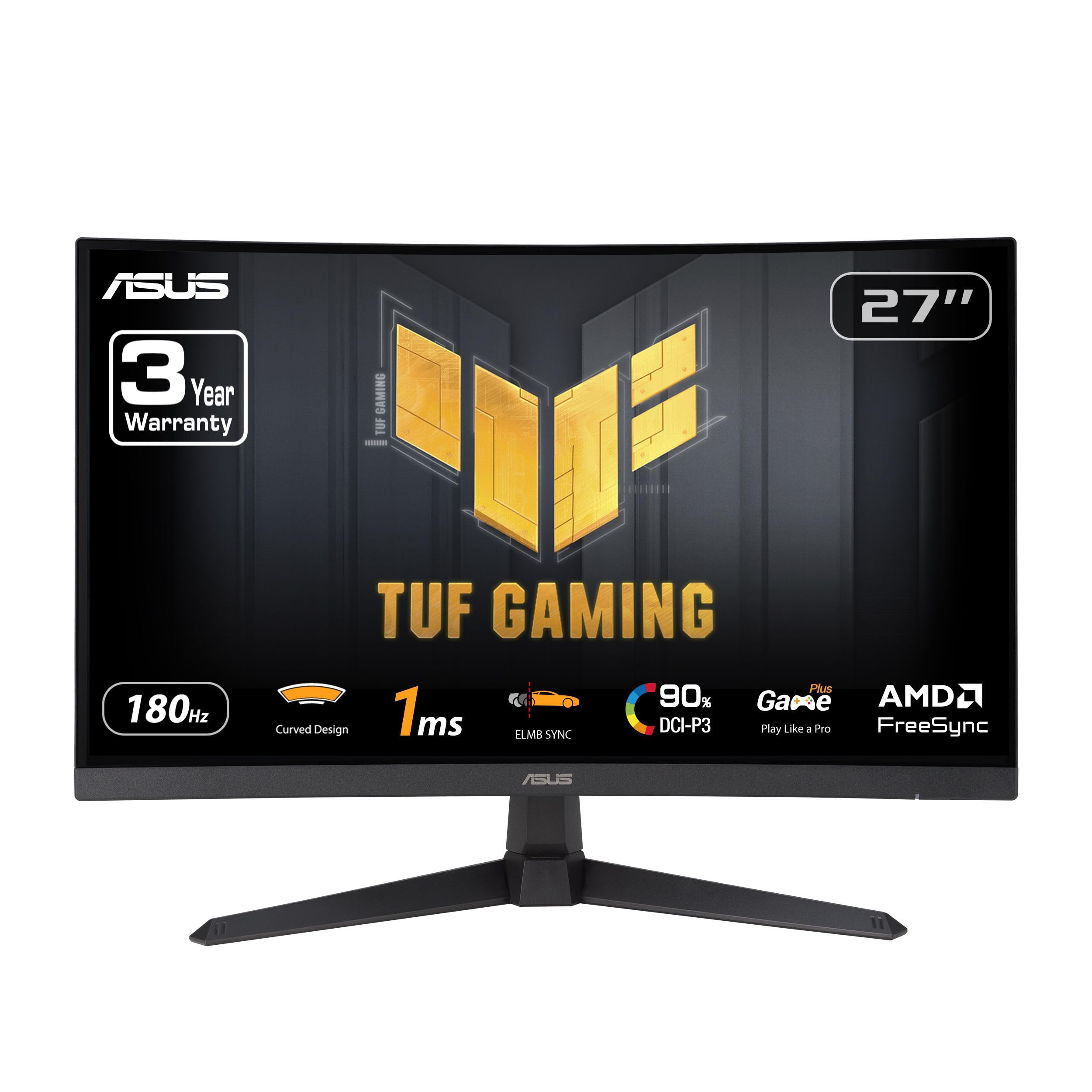Foto 2 pulgar | Monitor Asus Tuf Gaming Vg27vq3b De 27 Pulgadas, Full Hd, 180 Hz, 1 Ms - Venta Internacional.