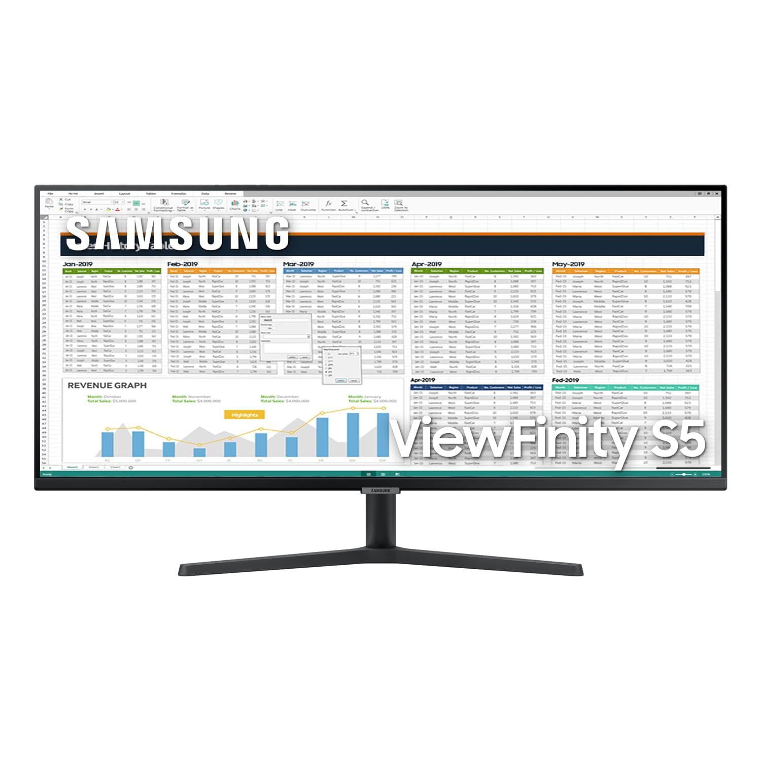 Foto 4 pulgar | Monitor Samsung 34 Viewfinity Serie S50gc Ultrawide Qhd - Venta Internacional.