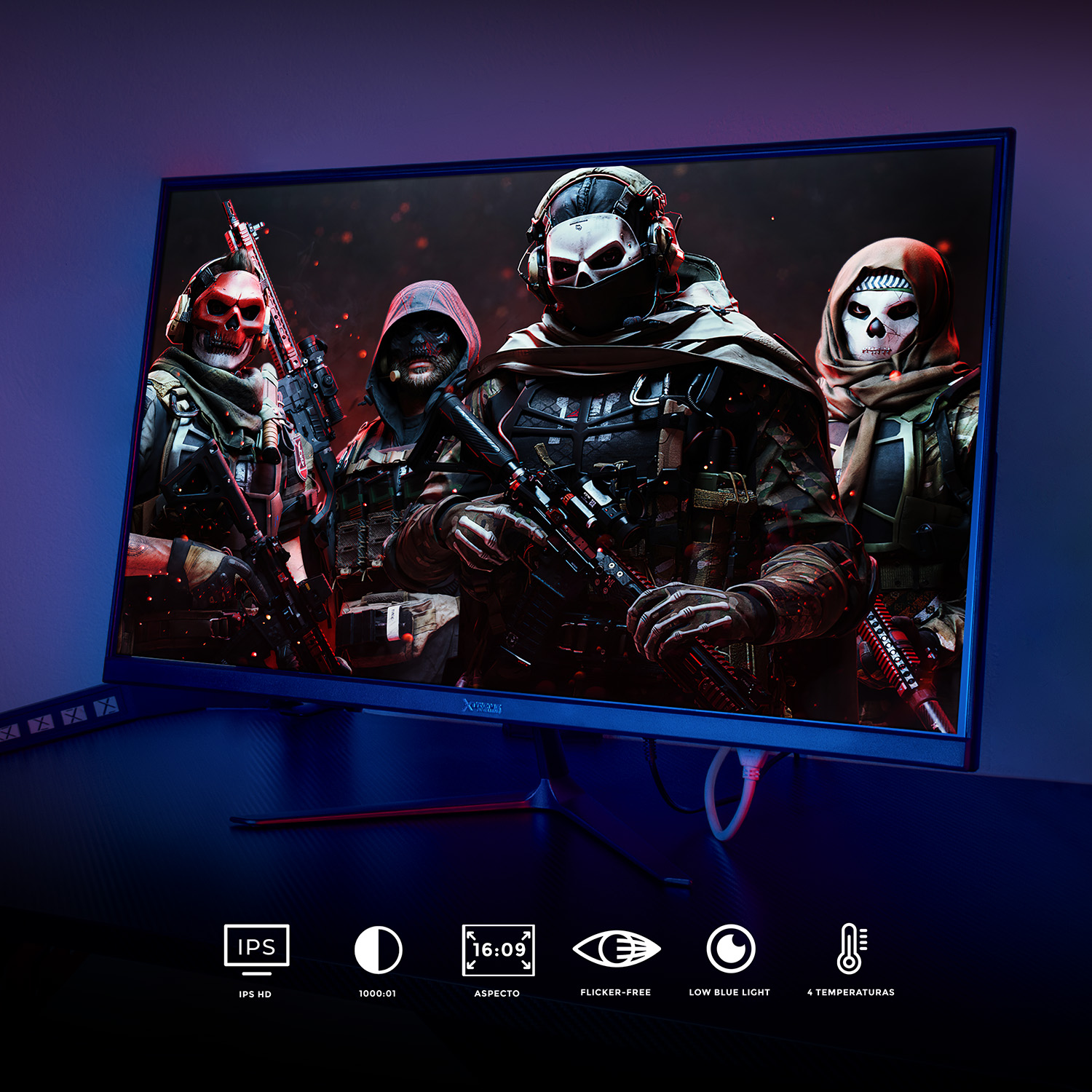 Foto 7 pulgar | Monitor Gamer Xtreme Pc Gaming Infinite Game 27'' 5ms 75hz Fhd Ips Hdmi Altavoces Negro Freesync G-sync