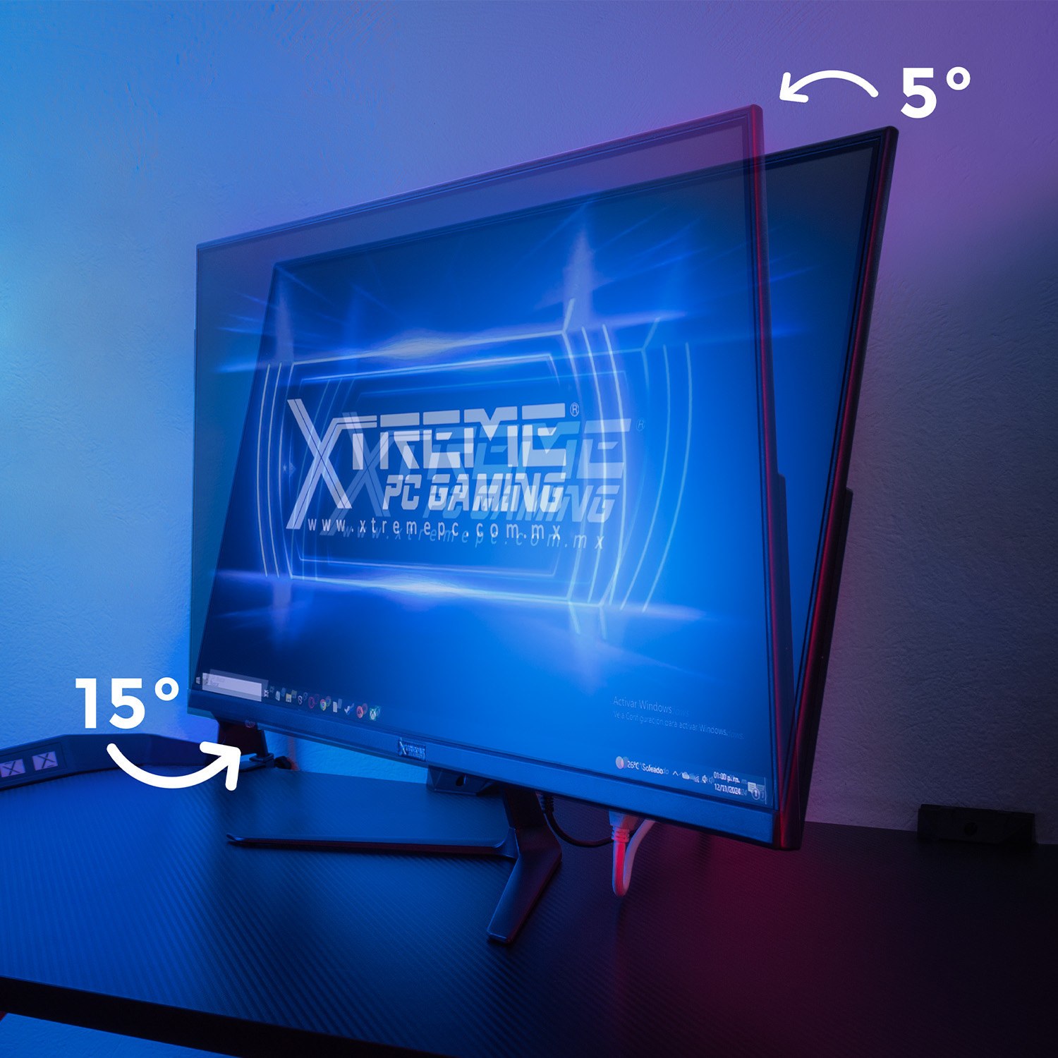 Foto 8 pulgar | Monitor Gamer Xtreme Pc Gaming Infinite Game 27'' 5ms 75hz Fhd Ips Hdmi Altavoces Negro Freesync G-sync