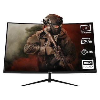 Foto 1 | Monitor Gamer Xtreme Pc Gaming Clarity Curvo 27'' 4ms 100hz Fhd Va Hdmi Negro Freesync G-sync