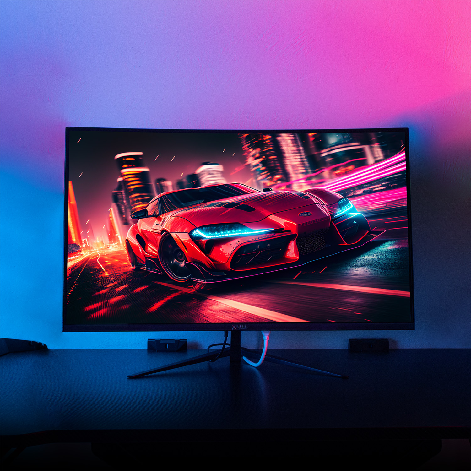 Foto 9 pulgar | Monitor Gamer Xtreme Pc Gaming Clarity Curvo 27'' 4ms 100hz Fhd Va Hdmi Negro Freesync G-sync