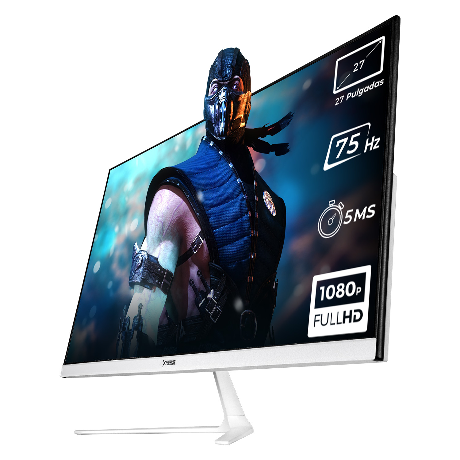 Foto 4 pulgar | Monitor Gamer Xtreme Pc Gaming Infinite Game 27'' 5ms 75hz Fhd Ips Hdmi Altavoces Blanco Freesync G-sync