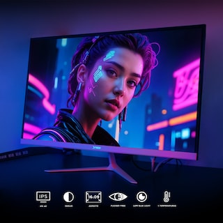 Foto 6 | Monitor Gamer Xtreme Pc Gaming Infinite Game 27'' 5ms 75hz Fhd Ips Hdmi Altavoces Blanco Freesync G-sync
