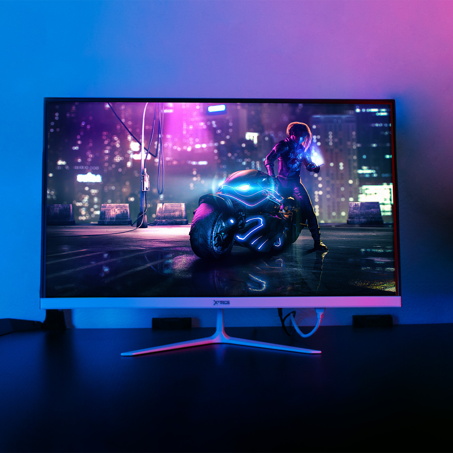 Foto 9 pulgar | Monitor Gamer Xtreme Pc Gaming Infinite Game 27'' 5ms 75hz Fhd Ips Hdmi Altavoces Blanco Freesync G-sync