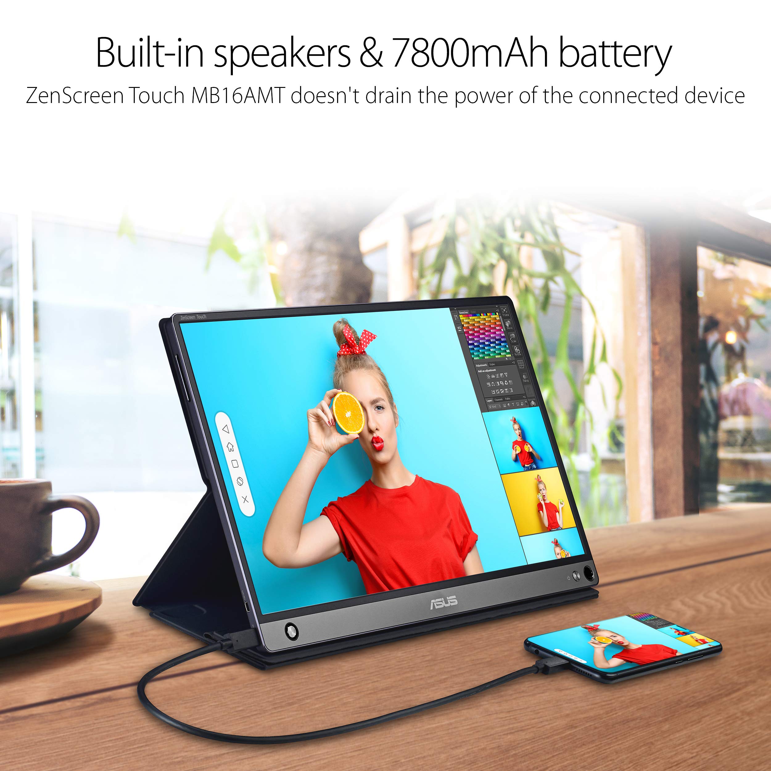 Foto 5 pulgar | Monitor Portátil Asus Zenscreen Touch 15.6'' Full Hd - Venta Internacional.