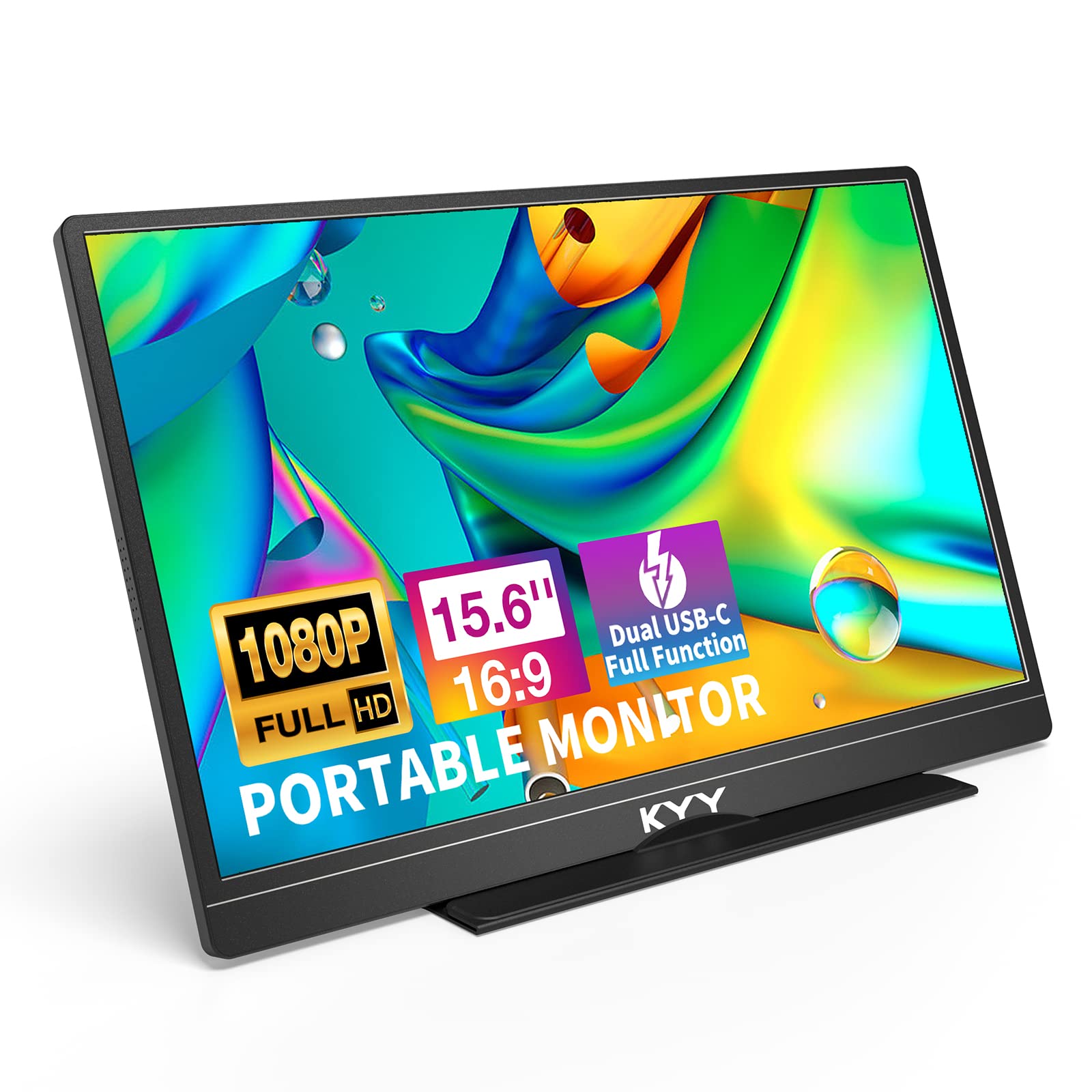 Foto 2 pulgar | Monitor Portátil Kyy 15.6 Pulgadas Fhd 1080p Usb-c Hdmi Con Bolsa - Venta Internacional.