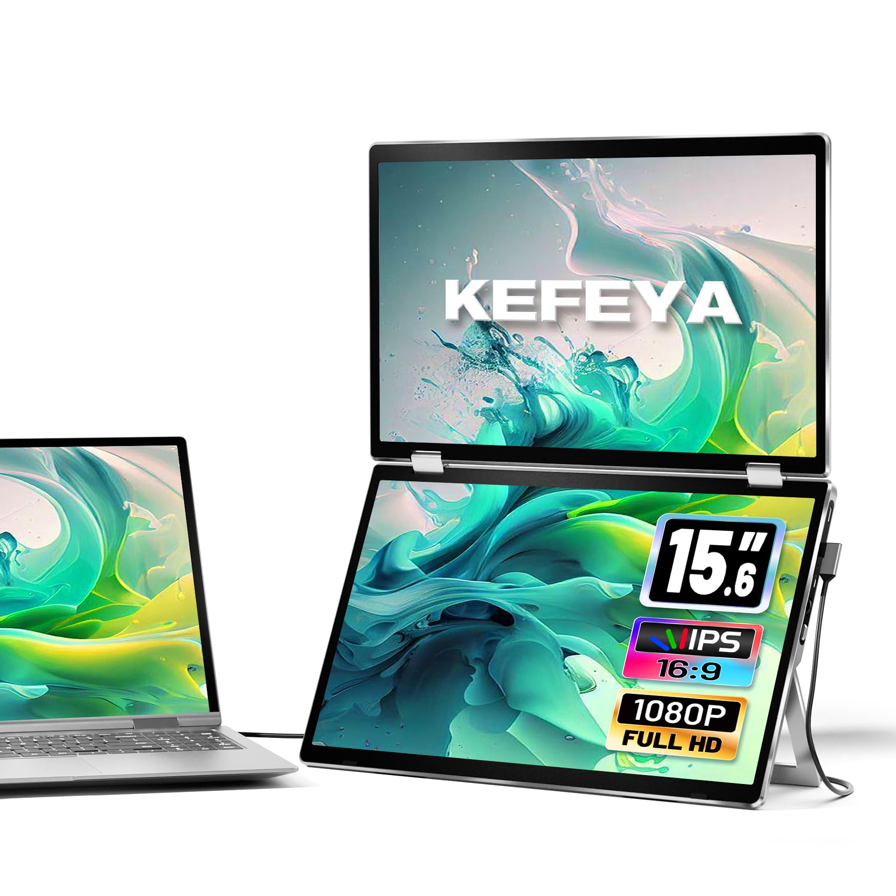 Foto 1 | Extensor De Pantalla Para Portátil Kefeya 15.6'' Full Hd Para Windows Y Mac - Venta Internacional.