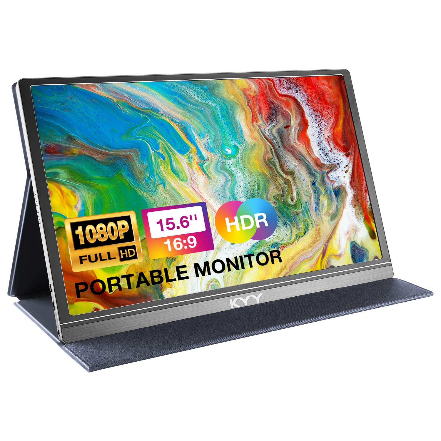 Foto 2 pulgar | Monitor Portátil Kyy 15,6 Pulgadas 1080p Fhd Usb-c Hdmi Con Cubierta - Venta Internacional.