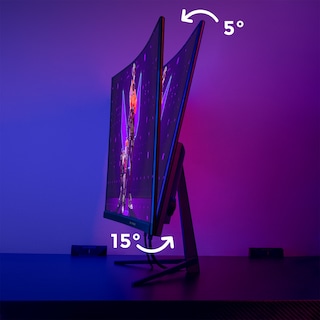 Foto 7 | Monitor Gamer Xtreme Pc Gaming Clarity Curvo 23.8'' 4ms 100hz Fhd Va Hdmi Negro Freesync G-sync