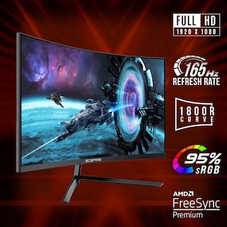 Foto 2 | Monitor Para Juegos Sceptre Curved 27 Fhd 1080p 165 Hz 2021 C275b-1858rn - Venta Internacional.